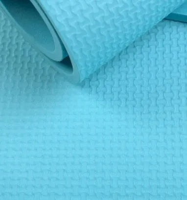 EVA fitness yoga mat in red, blue, green, purple, black or yellow with 4mm or 6mm thickness