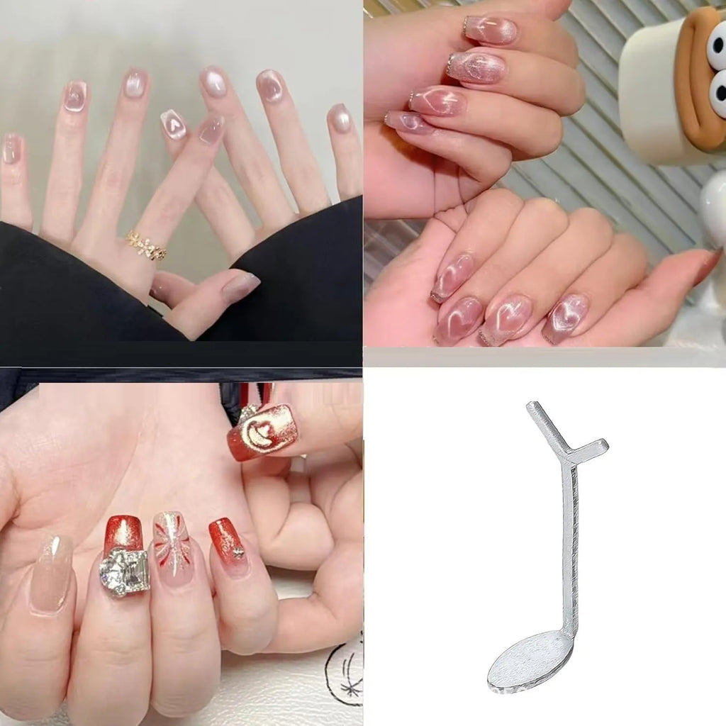 Cat eye gel nail polish double-headed magnetic rod set made of plastic for nail art