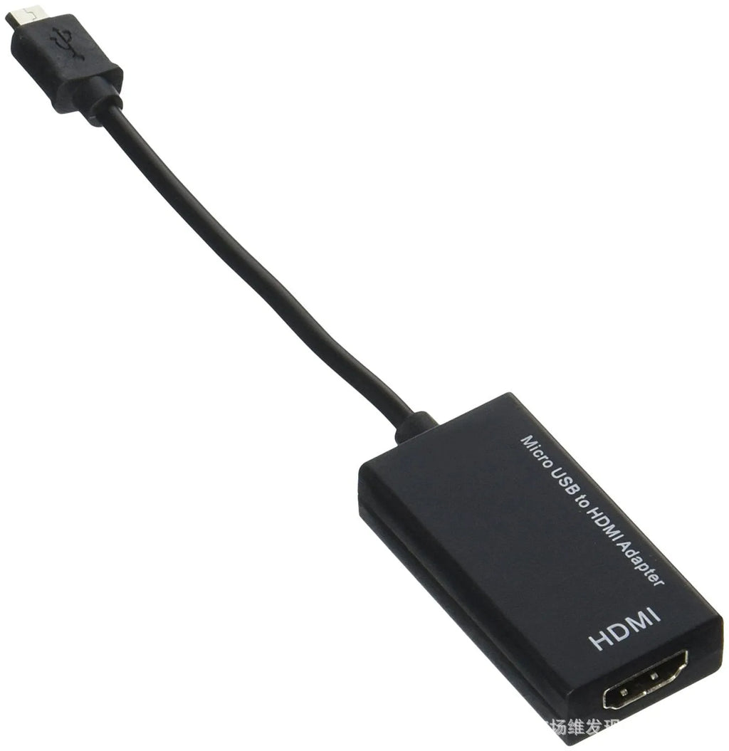 Black HD to HDMI adapter cable with 1.5 metre length for connecting handheld devices to televisions and monitors