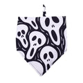 Halloween dog slobber pet scarf triangle towel skull print polyester M 63x43x43cm