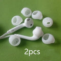 Black and white silicone protective sleeves for Samsung Galaxy S6 Edge model earphones