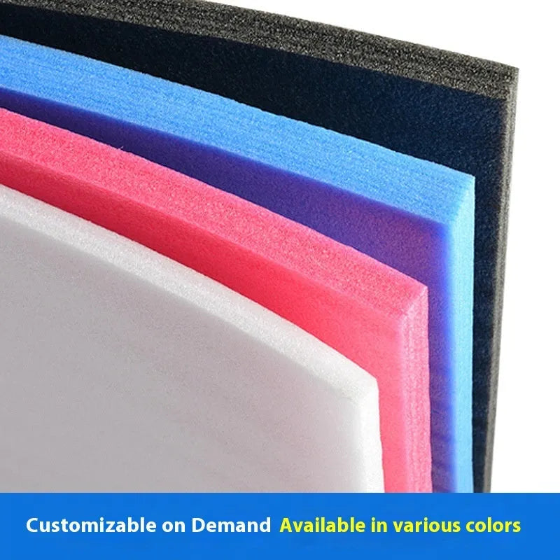 White EPE pearl cotton foam board measuring 200cm by 100cm with 10mm thickness