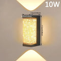 Indoor crystal wall lamp 220V in square or round shape with 3000K warm or 6500K white light