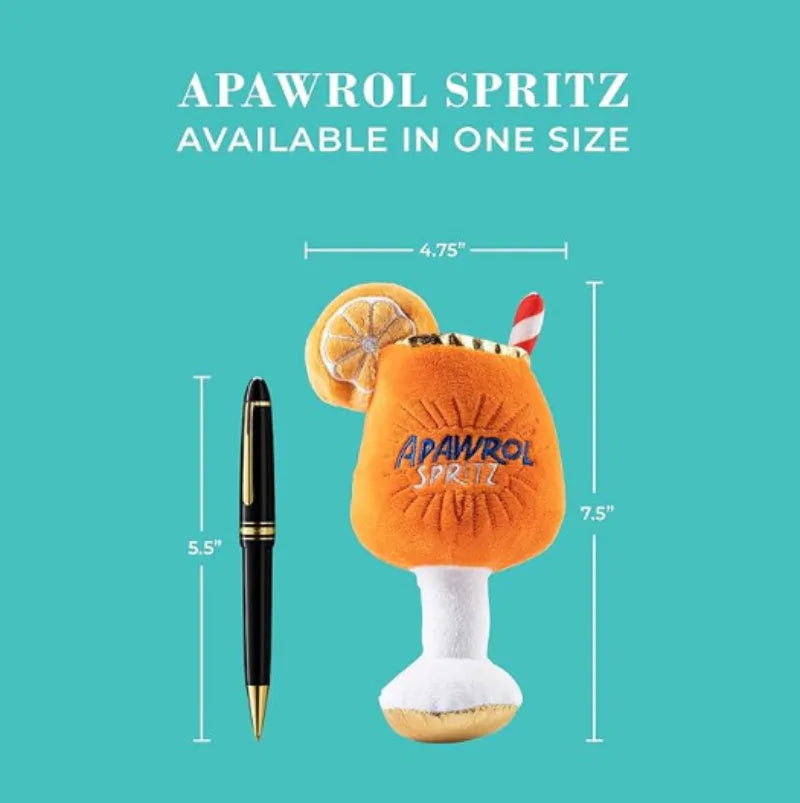 Yellow wine glass shaped plush beer bottle dog toy with squeaker and teeth-cleaning mechanism