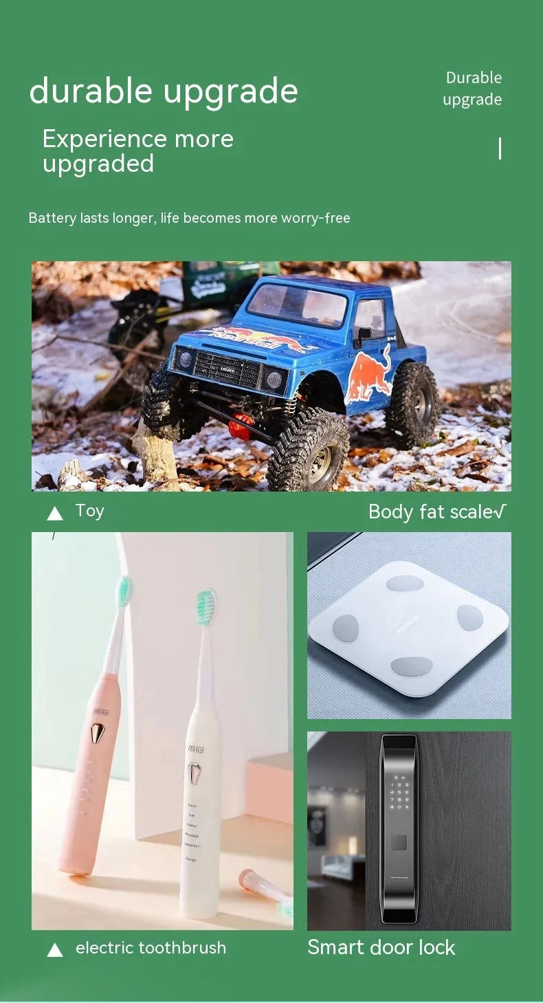 Bulk pack of 60 AA No 5 carbon zinc manganese dry batteries, standard size 1.5V for small toys