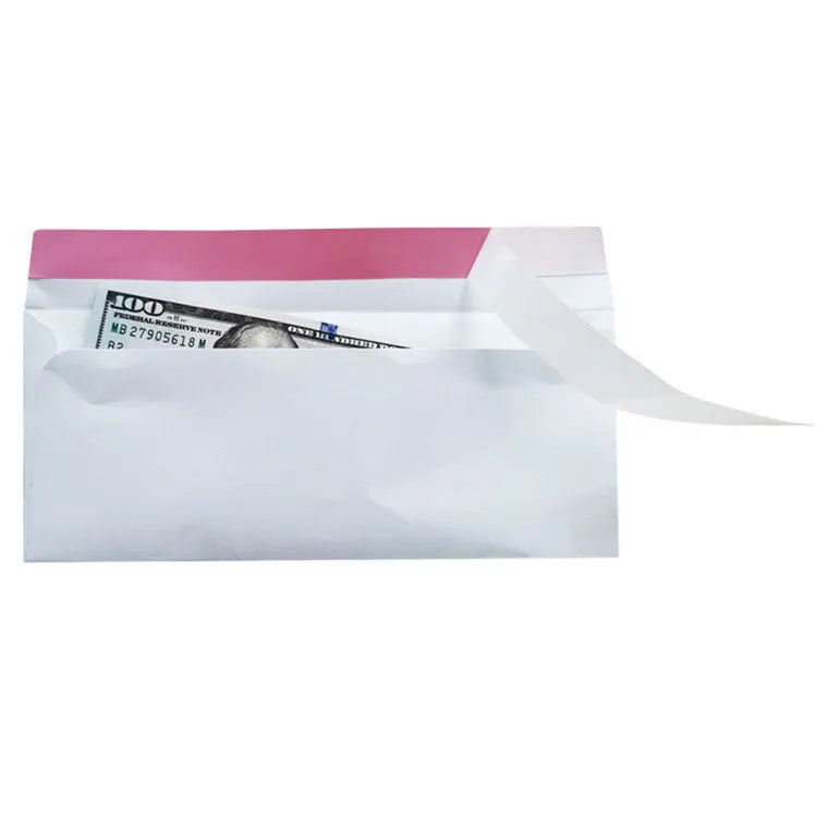 Blue confidential security envelope with self-adhesive flap measuring 105mm by 240mm