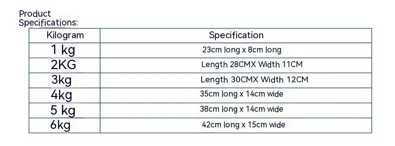 Pair of Oxford cloth legging sandbags for track and field running in weight options from 1kg to 6kg