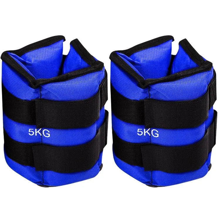 Pair of Oxford cloth legging sandbags for track and field running in weight options from 1kg to 6kg