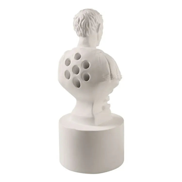 White American character design pen holder for desk organisation