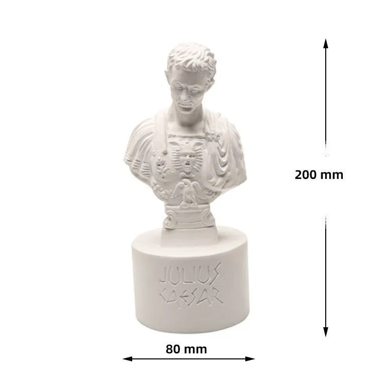 White American character design pen holder for desk organisation