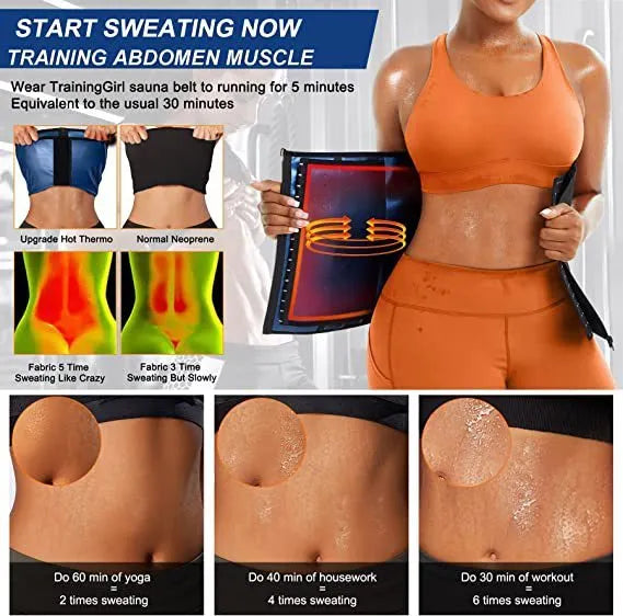 Adjustable neoprene belly band for waist shaping and abdominal compression support