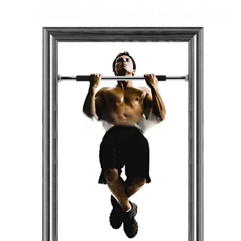 Steel adjustable width pull-up bar for door frames from 62cm to 100cm
