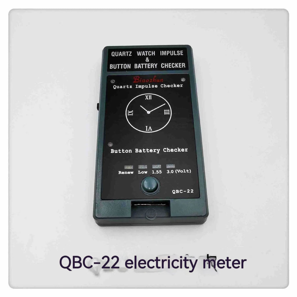 QBC-22 quartz watch movement detector tester with ABS body, 120 x 63 x 18mm size and 80g weight