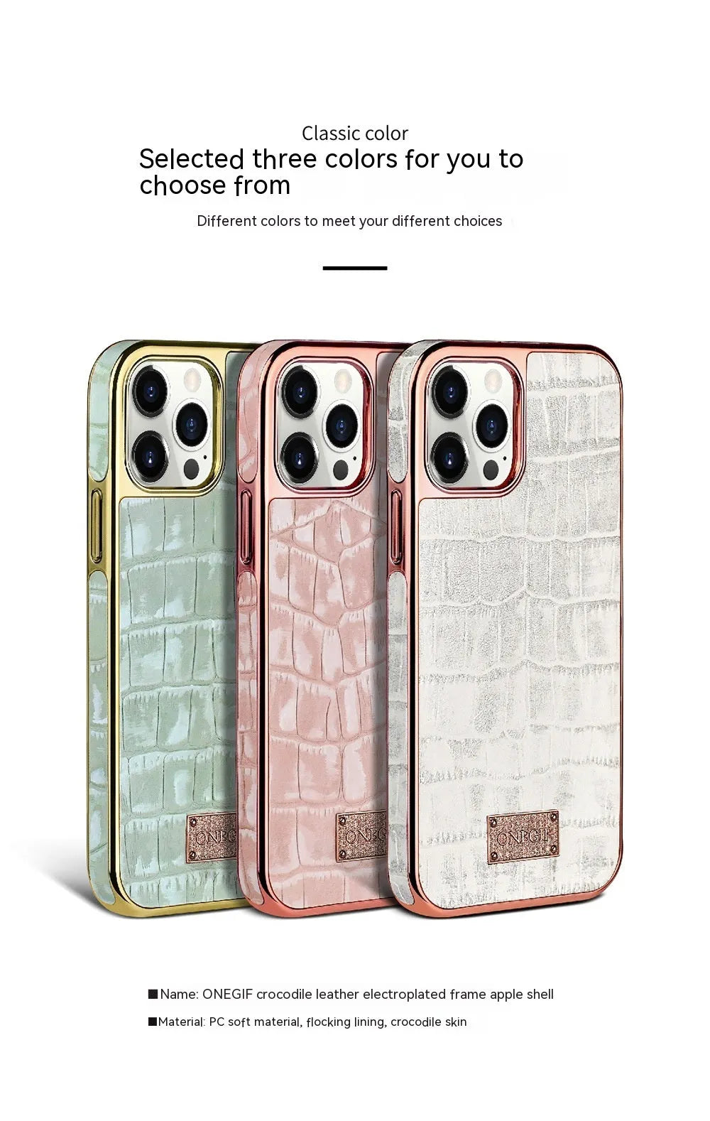 Real skin phone case with side all-inclusive electroplating, grid screen back cover, for iPhone 12 and iPhone 12 Pro Max