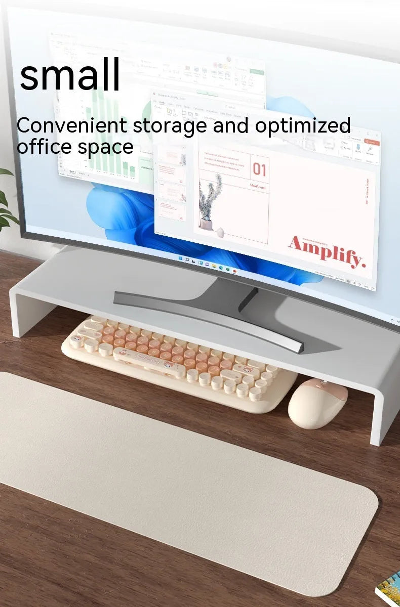 Candy pink wireless keyboard and mouse set with USB receiver on a desk
