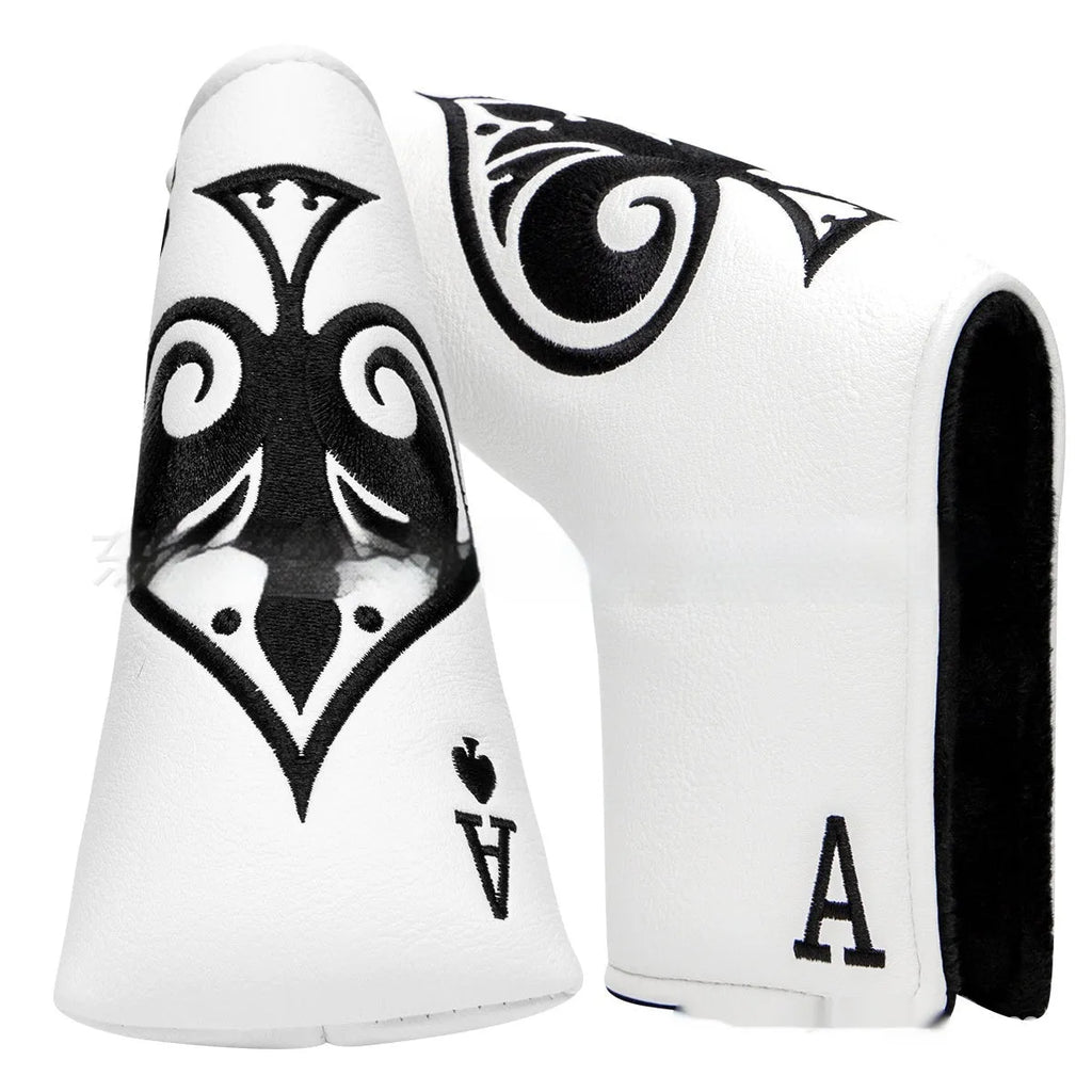 PU golf putter sleeve accessory for club protection during transport