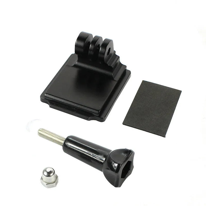 Black aluminium alloy helmet holder extension rod with quick-release bracket for GoPro 3 and GoPro 4 cameras