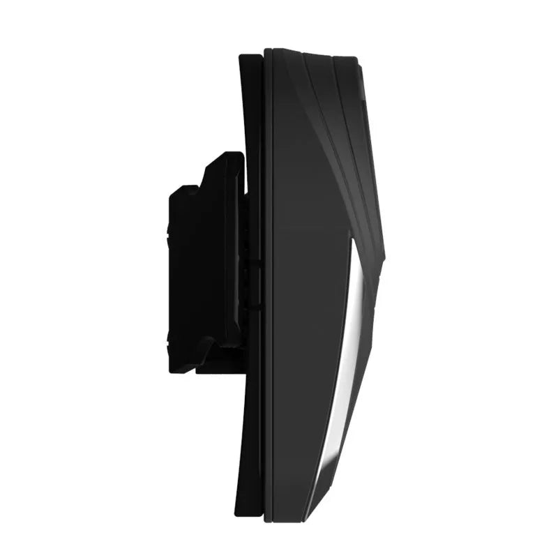 BT-S3NS wireless car headset in black with USB charging cable