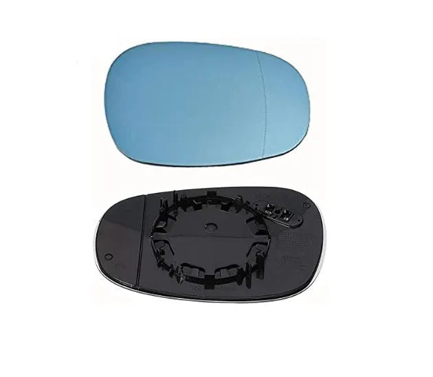 Heated blue rearview mirror lens for BMW E90 2009-2012, 2-pin wing mirror glass, left right or pair