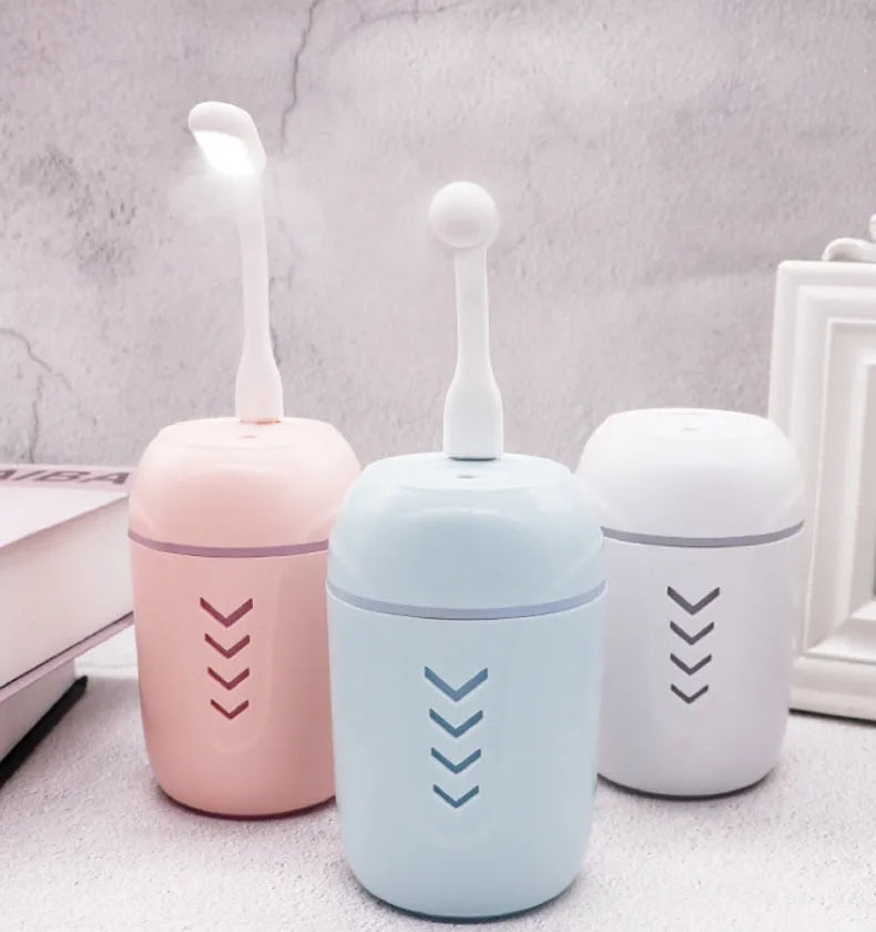 X3 portable car humidifier aromatherapy diffuser columnar shape blue colour 200ml tank