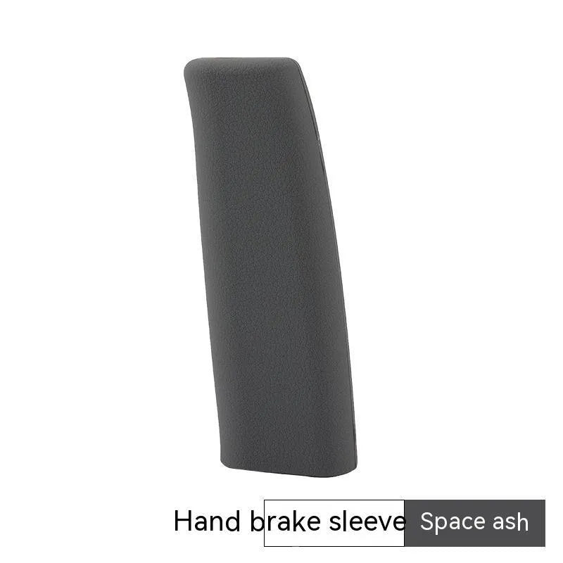 Silicone handbrake sleeve for cars in five colour options showing 12cm length