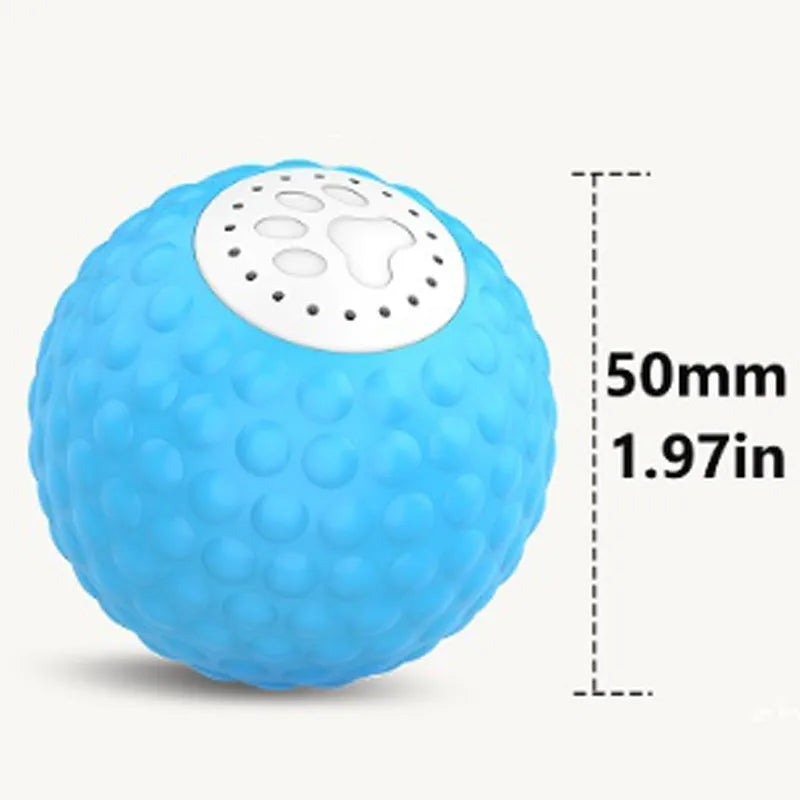 Upgrade remote control cat toy with rolling ball in blue, green, and yellow colour options