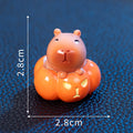 Halloween-themed capybara resin decoration in one of eight character designs for micro landscapes.