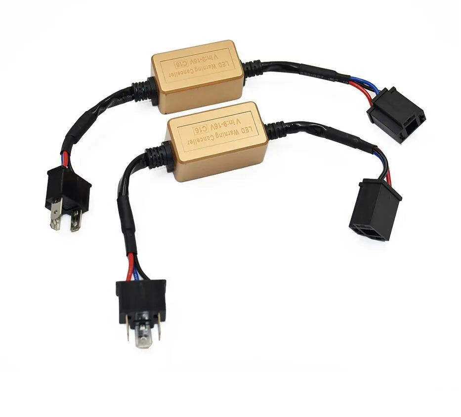 Black alloy LED car headlight Canbus decoder for H4 H7 H11 compatibility
