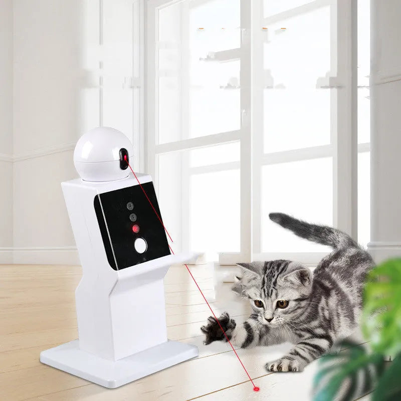ABS interactive cat toy robot with 800mA battery, 300 hour life, and 6-8 hour use time
