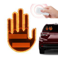 Car LED indicator light for rear window, gesture-controlled smile lamp with PVC body and 5V power