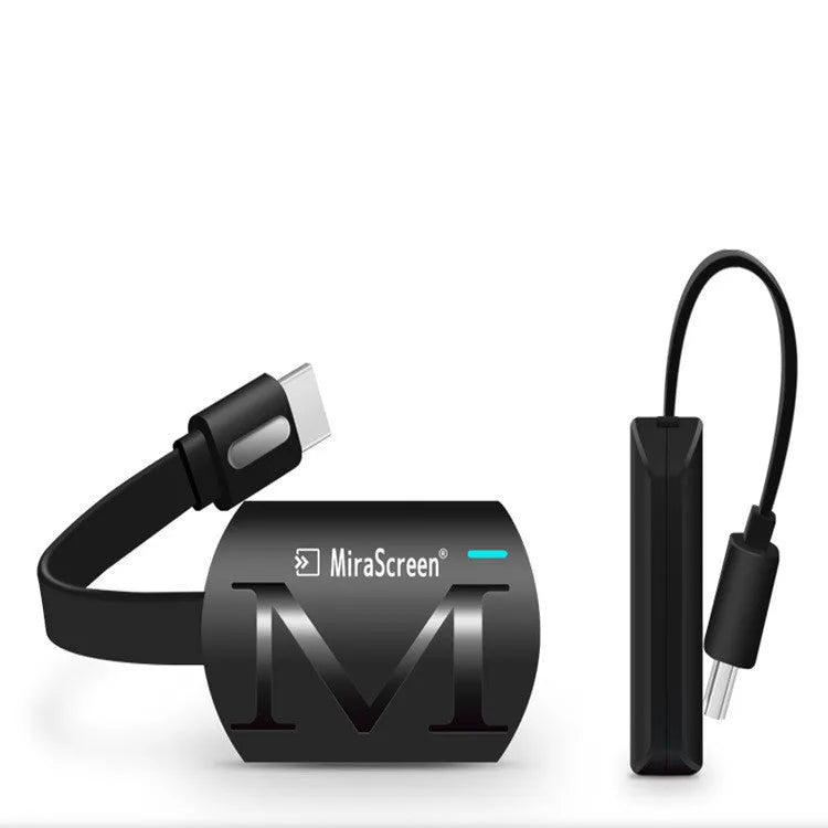 Black smart phone to HD television dongle adapter with HDMI connection