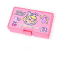 Cute cartoon girl sticker set with 16 square PVC stickers and a storage box, Korean ins style for DIY decoration