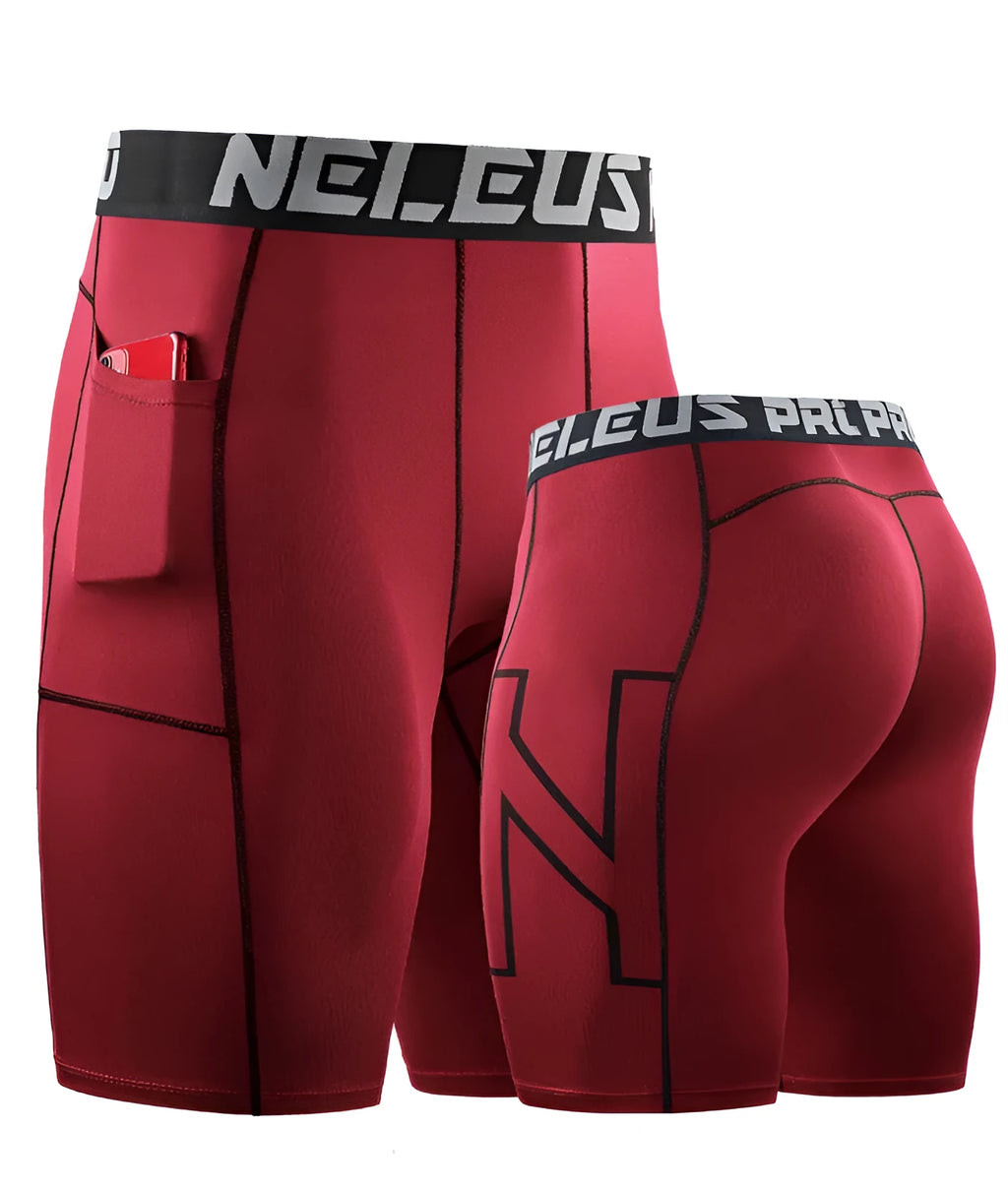 Men's quick-drying stretch athletic shorts in six colour options for summer sports