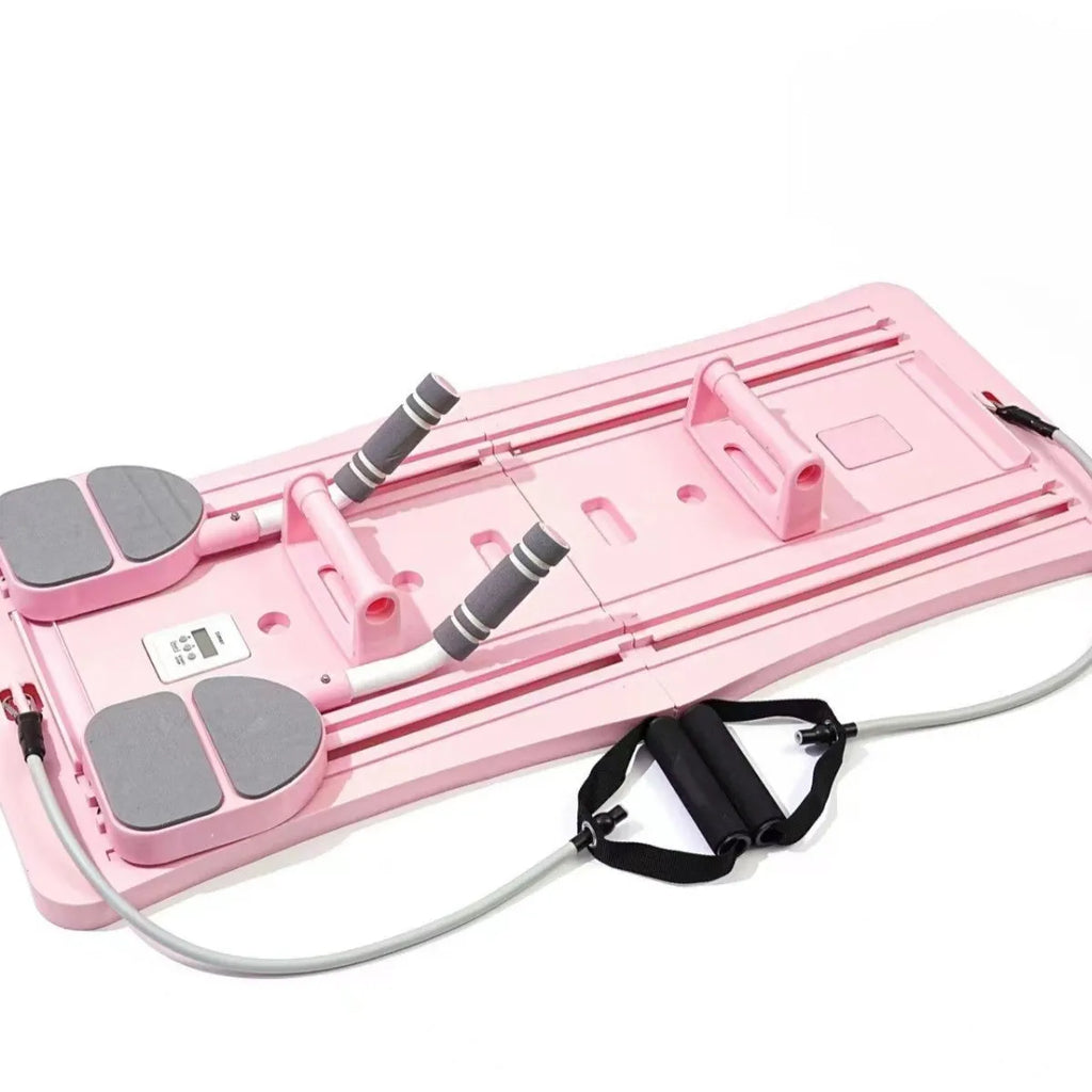Foldable purple PP supine board for home abdominal fitness training
