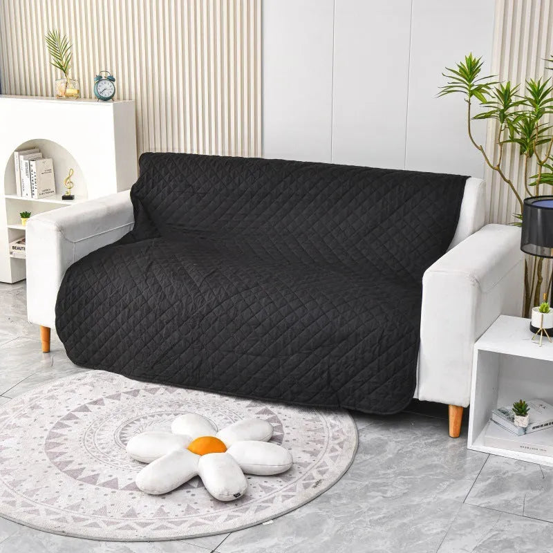 Reversible waterproof dog blanket sofa cover in multiple colours protecting furniture from pet damage