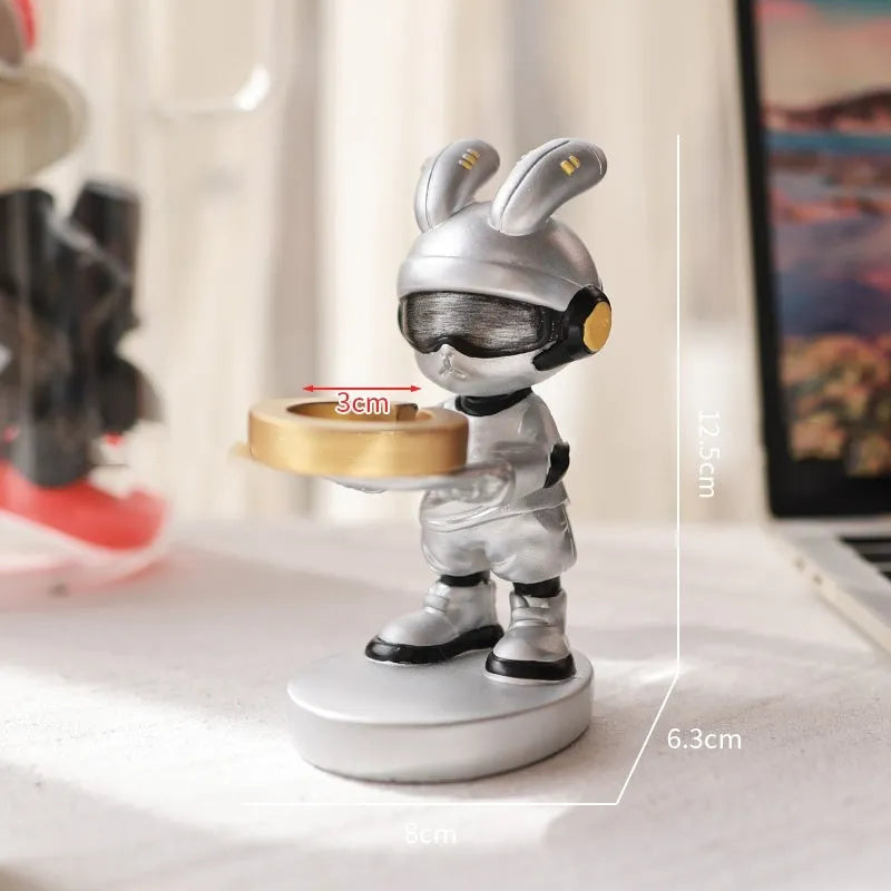 Resin watch charging bracket in cat and bear styles for Apple and Huawei smartwatches