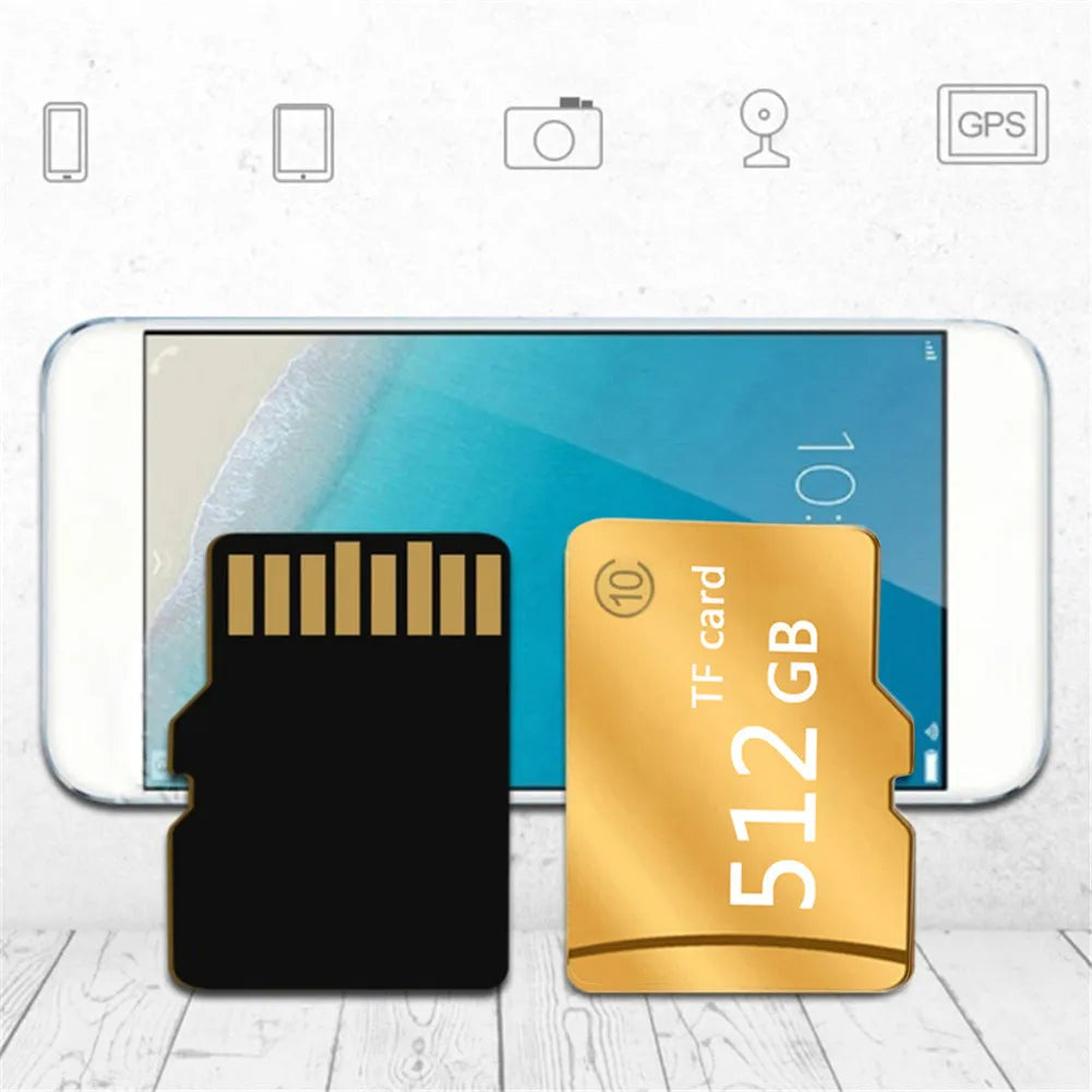 Class 4 SD memory card M series gold and black 1GB to 512GB