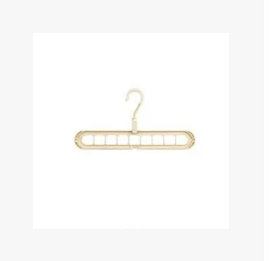 Plastic clothes hanger with rotatable storage hook in various colours, 33cm long