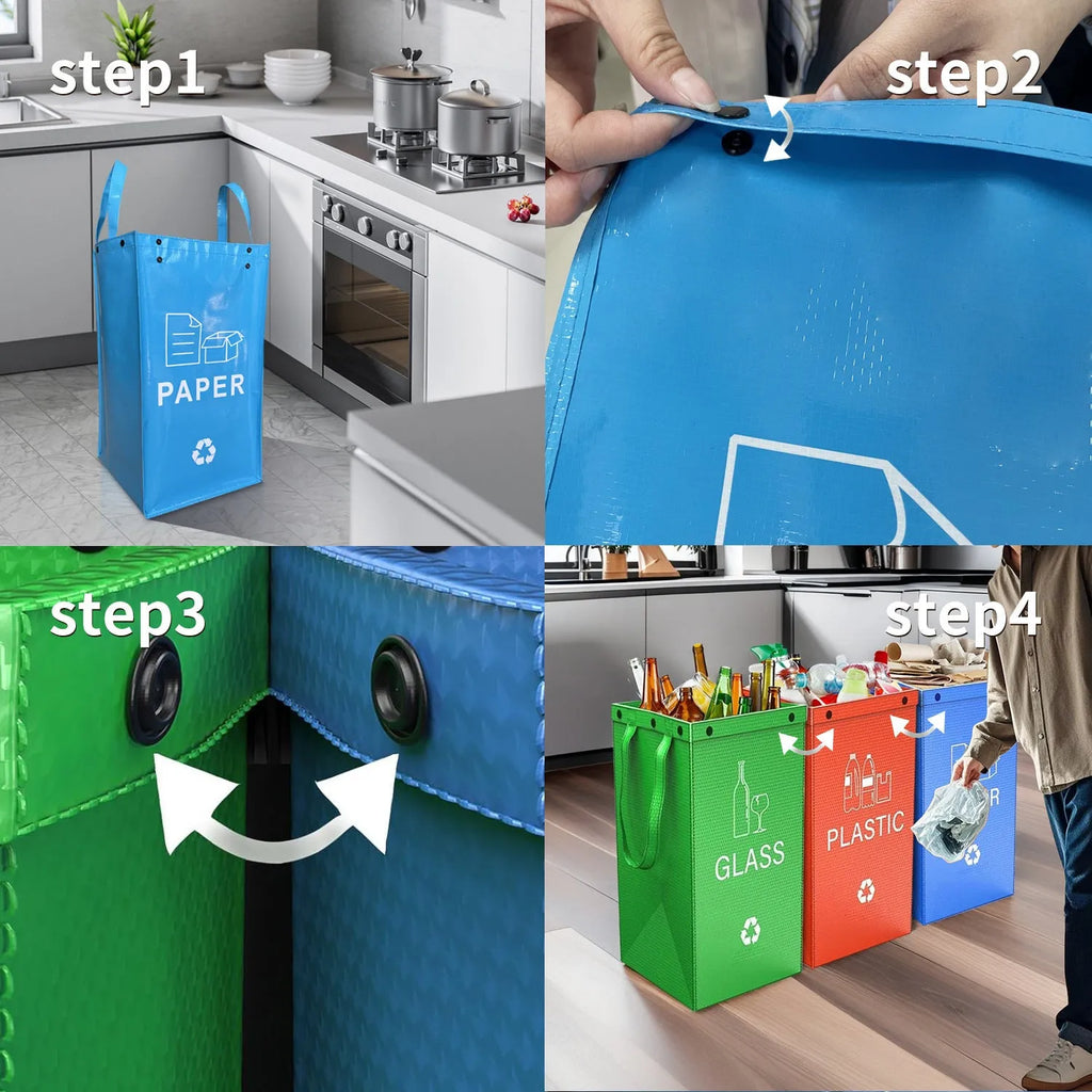 40L plastic garbage bag in assorted colours measuring 30cm wide by 50cm tall by 30cm deep