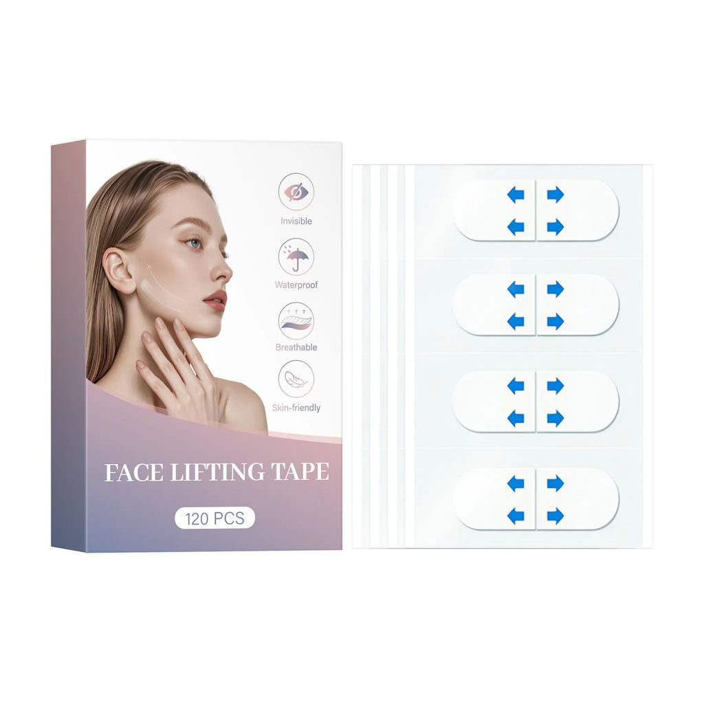 Pack of 120 face lifting stickers for chin and jawline tightening and V face shaping