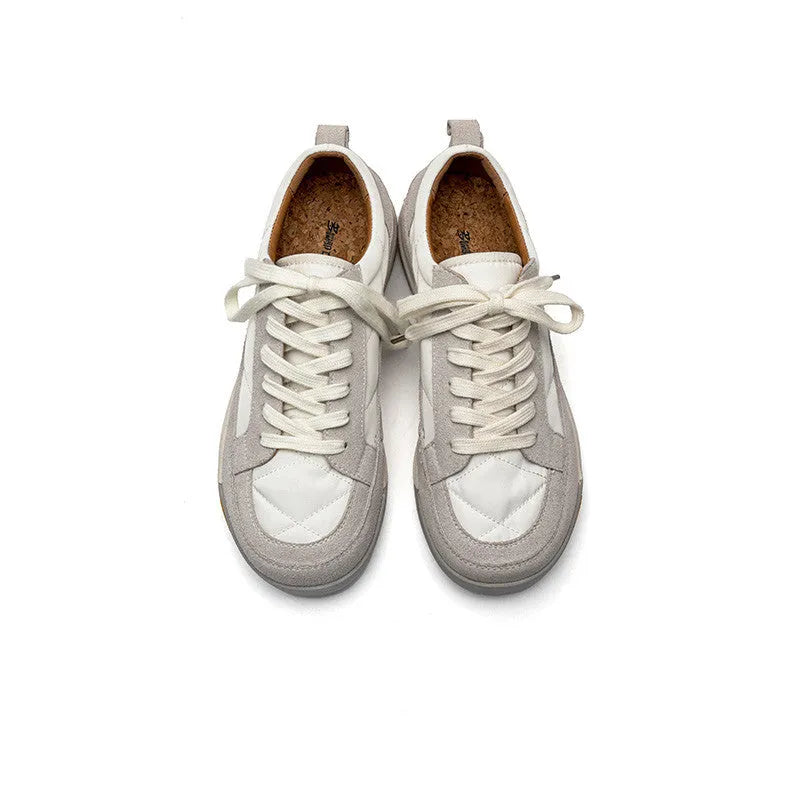 Men's grey all-match sports casual outdoor shoes with PU and cloth upper, available in sizes 36 to 44