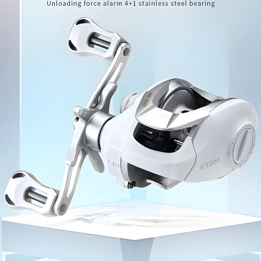 Small white micro bait casting reel drip wheel with high speed ratio for miniature fishing