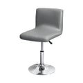 Faux leather waterproof bar counter chair cover for low backrest rotating bar stool in American country style