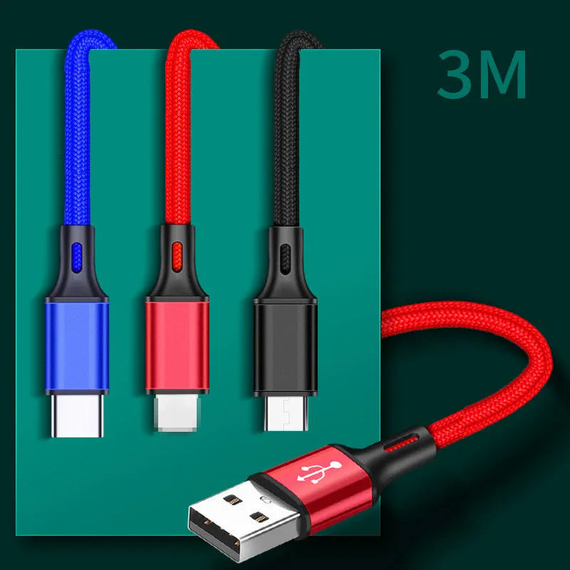A 2-metre long USB data cable for mobile phones in a choice of colours.