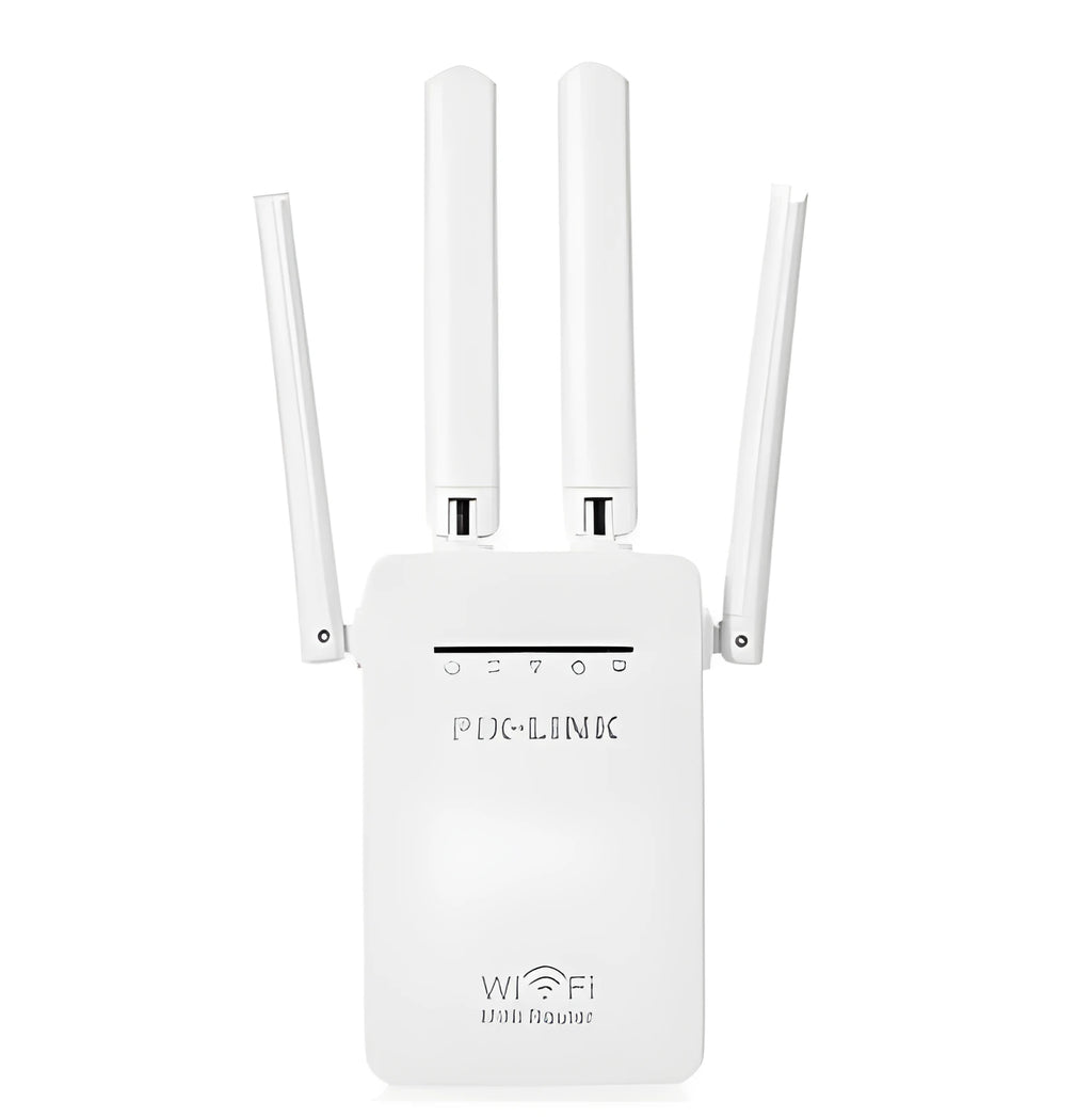 White 300Mbps dual network port WIFI repeater amplifier wireless signal relay device