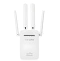 White 300Mbps dual network port WIFI repeater amplifier wireless signal relay device