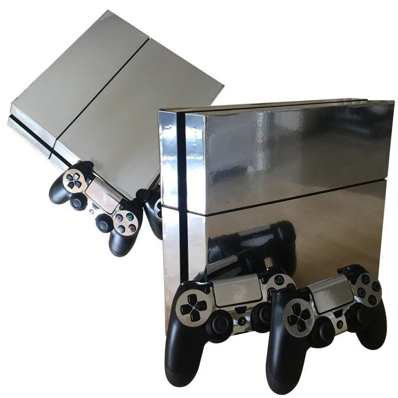 Gold plating film for PS4 console housing in original matte finish 33x20cm protective wrap