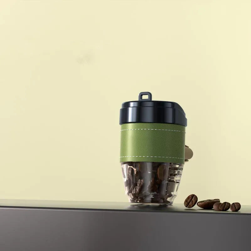 Coffee cup shaped car air freshener in plastic with coffee beans fragrance and multiple colour options