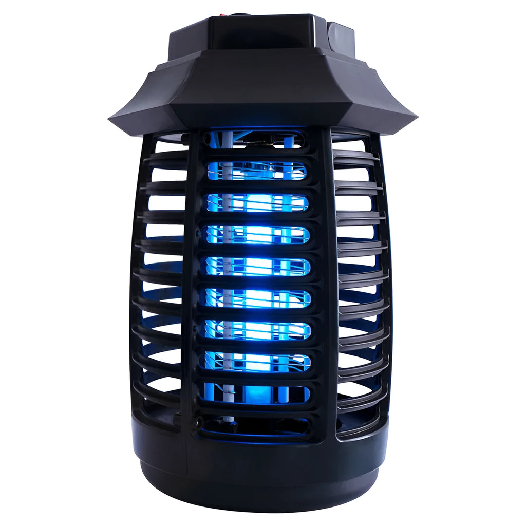 Black aromatherapy mosquito lamp with UV tube for insect control in bedrooms and offices