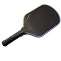 Aurora Hyperion 3s pickleball paddle with matte carbon fibre finish showing 418mm length and 190mm width
